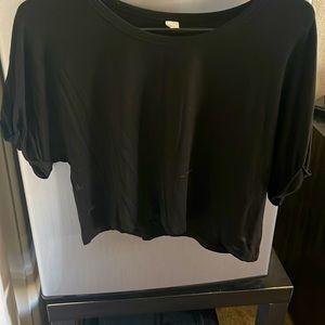Black crop top